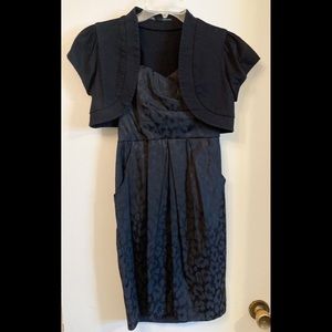 Strapless little black dress WITH bolero!